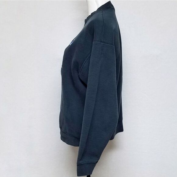 VINTAGE 1980s Front Row Orlando Magic Black Printed USA Made Warm Sweatshirt Med - Picture 10 of 14